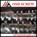 Parallel double screw extruder machine screw barrel and double threaded screw